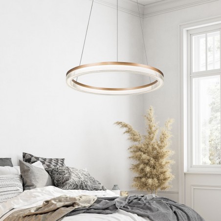 Lampa wisząca Midway Cristal mała triangle 1xLED LP-033/1P S GD Cristal Triangle Light Prestige