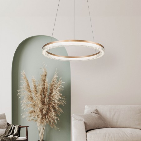 Lampa wisząca Midway Cristal mała triangle 1xLED LP-033/1P S GD Cristal Triangle Light Prestige