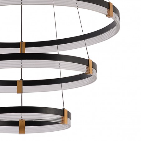 Lampa wisząca Plum 3 LED CCT czarna LP-0407/3P BK Light Prestige
