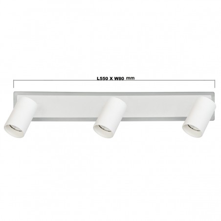Spot Parma 3 3xGU10 + 1xLED CCT biały LP-0612/3WS WH Light Prestige