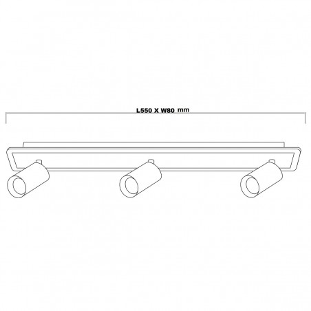 Spot Parma 3 3xGU10 + 1xLED CCT biały LP-0612/3WS WH Light Prestige