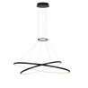Lampa wisząca Halifax 2xLED czarna LP-940/2P BK CCT Light Prestige