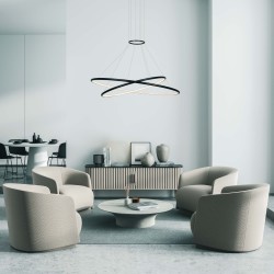 Lampa wisząca Halifax 2xLED czarna LP-940/2P BK CCT Light Prestige