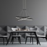 Lampa wisząca Halifax 2xLED czarna LP-940/2P BK CCT Light Prestige