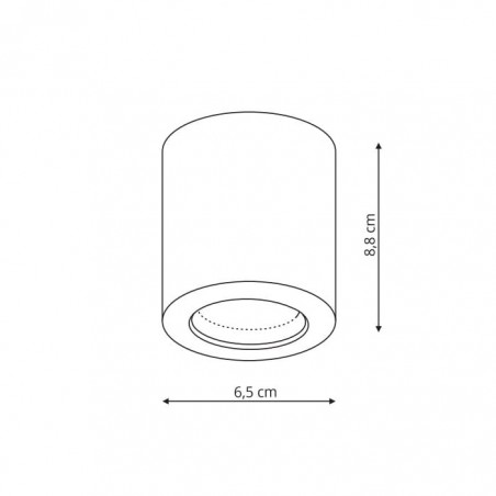Oprawa natynkowa Faro czarna IP65 LP-6510/1SM BK