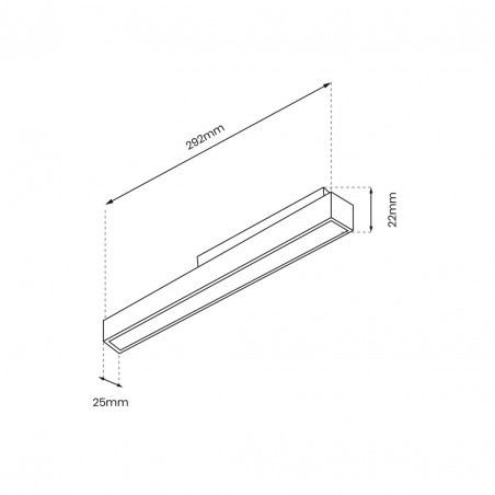 ML8928 MAGNETIC TRACK 14W LED 3000K Milagro
