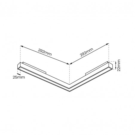 ML8929 MAGNETIC TRACK 24W LED 3000K Milagro