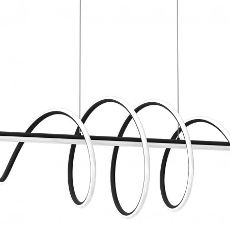 ML8608 LAMPA WISZĄCA TWIST BLACK 90W LED Milagro