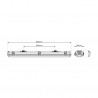 EKH9834 Oprawa Hermetyczna 2x60cm pod świetlówkę LED Milagro