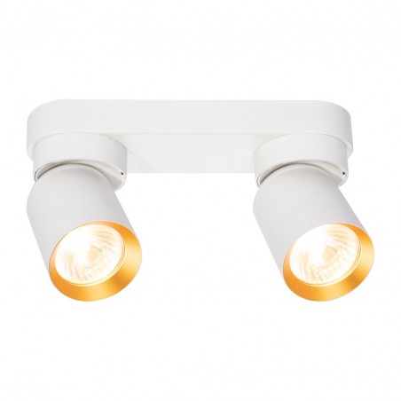 ML9934 Lampa Sufitowa Andy 2xGU10 Biały + Złoty Milagro
