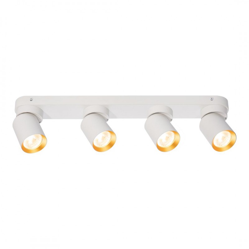 ML9938 Lampa Sufitowa Andy 4xGU10 Biały + Złoty Milagro
