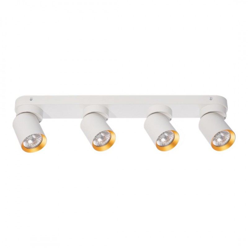 ML9938 Lampa Sufitowa Andy 4xGU10 Biały + Złoty Milagro
