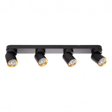 ML9939 Lampa Sufitowa Andy 4xGU10 Czarny + Złoty Milagro