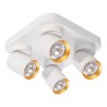 ML9940 Lampa Sufitowa Andy 4xGU10 Kwadrat Biały + Złoty Milagro