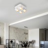 ML9940 Lampa Sufitowa Andy 4xGU10 Kwadrat Biały + Złoty Milagro