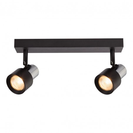ML9947 Lampa Sufitowa Cino 2xGU10 Czarny + Chrom Milagro