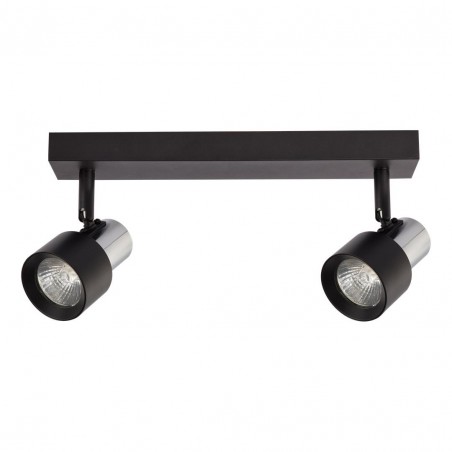 ML9947 Lampa Sufitowa Cino 2xGU10 Czarny + Chrom Milagro