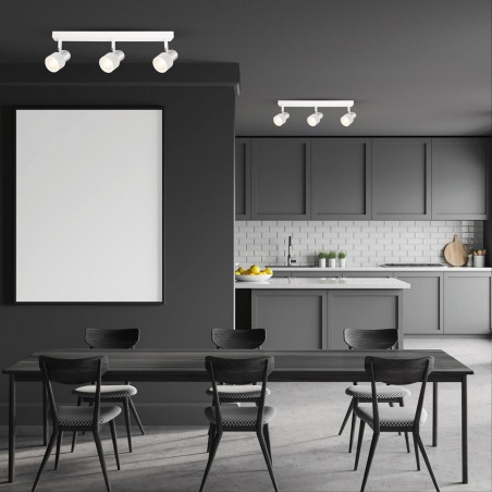 ML9948 Lampa Sufitowa Cino 3xGU10 Biały + Chrom Milagro