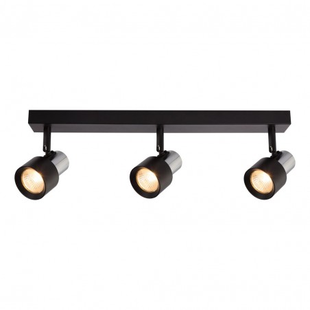 ML9949 Lampa Sufitowa Cino 3xGU10 Czarny + Chrom Milagro