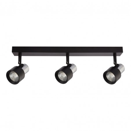 ML9949 Lampa Sufitowa Cino 3xGU10 Czarny + Chrom Milagro