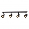 ML9951 Lampa Sufitowa Cino 4xGU10 Czarny + Chrom Milagro