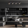 ML9951 Lampa Sufitowa Cino 4xGU10 Czarny + Chrom Milagro