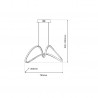ML7952 Lampa wisząca TESORO CHROME 48W LED Milagro