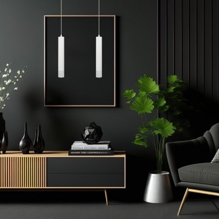 ML8878 Lampa wisząca TUBI WHITE 1xGU10 Milagro