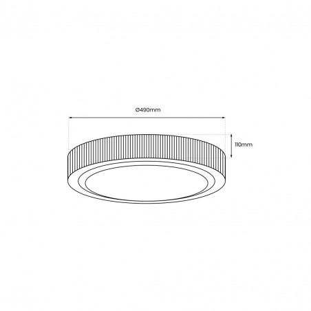 ML8498 Plafoniera MIRI 34W  Ø490 mm Milagro