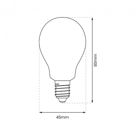EKZA0210 Żarówka LED 5W E14 G45 3000K Milagro