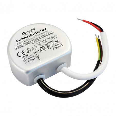 EKZAS0235 ZASILACZ MONTAZOWY 15W IP65 Milagro