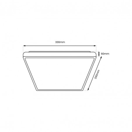 ML0253 Plafon DABAR 17W LED IP44 Milagro