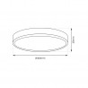ML0439 Plafon MAQ 24W 3CCT Czarny Milagro