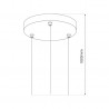 ML0444 Zawiesie Plafon MAQ 32W / 40W Milagro