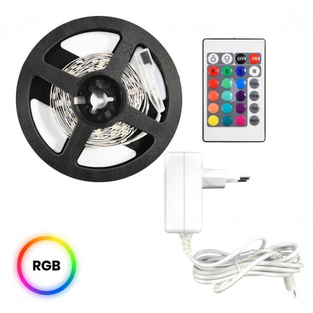 EKZ0446 Zestaw Led RGB 3m IP54 Sterownik + Pilot Milagro