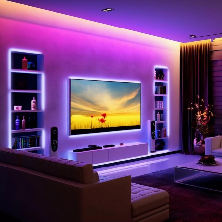 EKZ0446 Zestaw Led RGB 3m IP54 Sterownik + Pilot Milagro