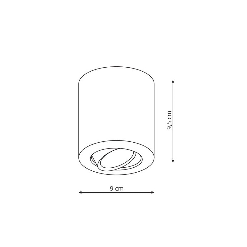 Tulon oprawa natynkowa czarna LP-5441/1SM BK