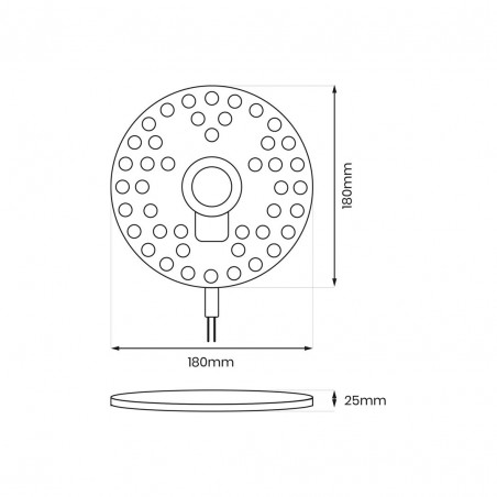 EKM0464 Moduł Led FIX 24W 3000K Fi180 Milagro