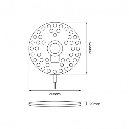 EKM0466 Moduł Led FIX 36W 3000K Fi210 Milagro