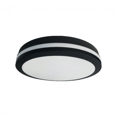 EKP0474 Plafon Marlon 12W 4000K Czarny IP54 Milagro