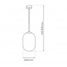 ML0318 Lampa wisząca ALIAS GOLD 1xE14 fi 240 Milagro
