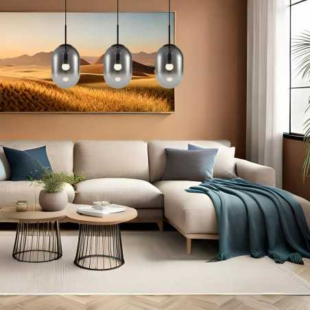 ML0321 Lampa wisząca ALIAS BLACK 3xE14 Milagro
