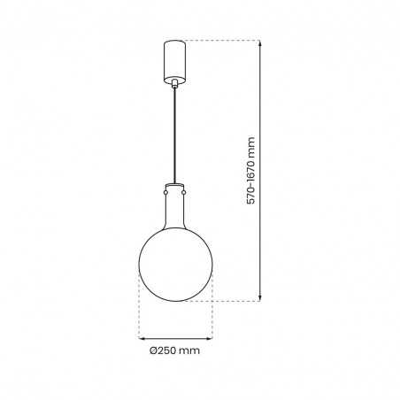 ML0327 Lampa wisząca TORONTO 1xGU10 Milagro