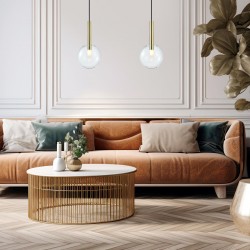 ML0328 Lampa wisząca NIKO GOLD 1xG9 fi 200 Milagro