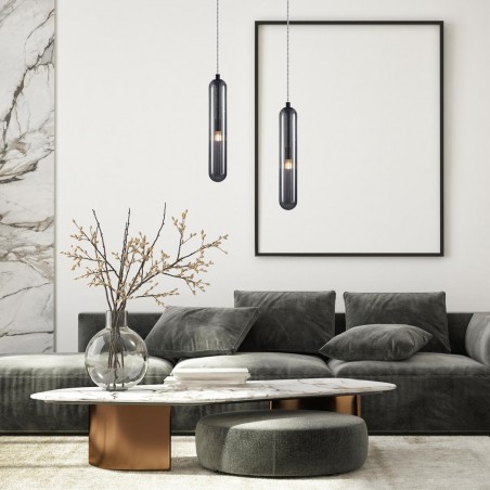 ML0337 Lampa wisząca PAX BLACK 1xG9 Milagro