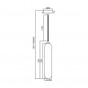 ML0338 Lampa wisząca PAX GOLD 1xG9 Milagro
