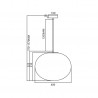 ML0342 Lampa wisząca CAMPANIA 1xE27 Milagro