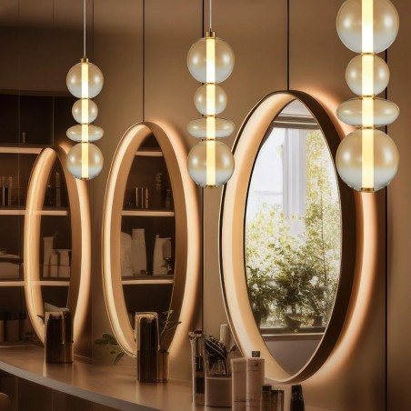 ML0346 Lampa wisząca DAPHNE AMBER 36W Milagro
