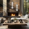 ML0347 Lampa wisząca DAPHNE SMOKED 36W Milagro