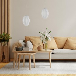 ML0350 Lampa wisząca BRAGA WHITE 1xE27 Milagro